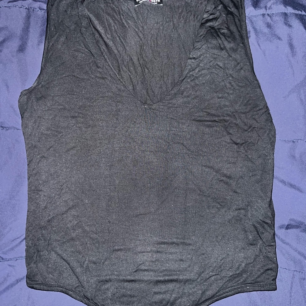 Classic Black V-Neck Tank Top